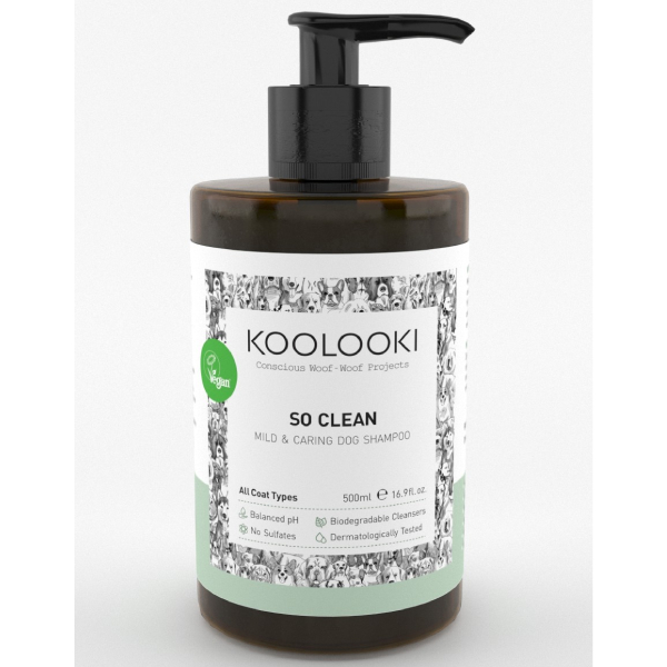 Σαμπουάν Με αλόη & βρόμη SO CLEAN | Mild & Caring 500ml Koolooki