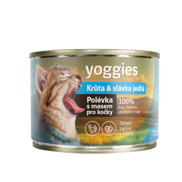 Σούπα Γαλοπούλα & Μύδια για γάτες Yoggies - 185gr